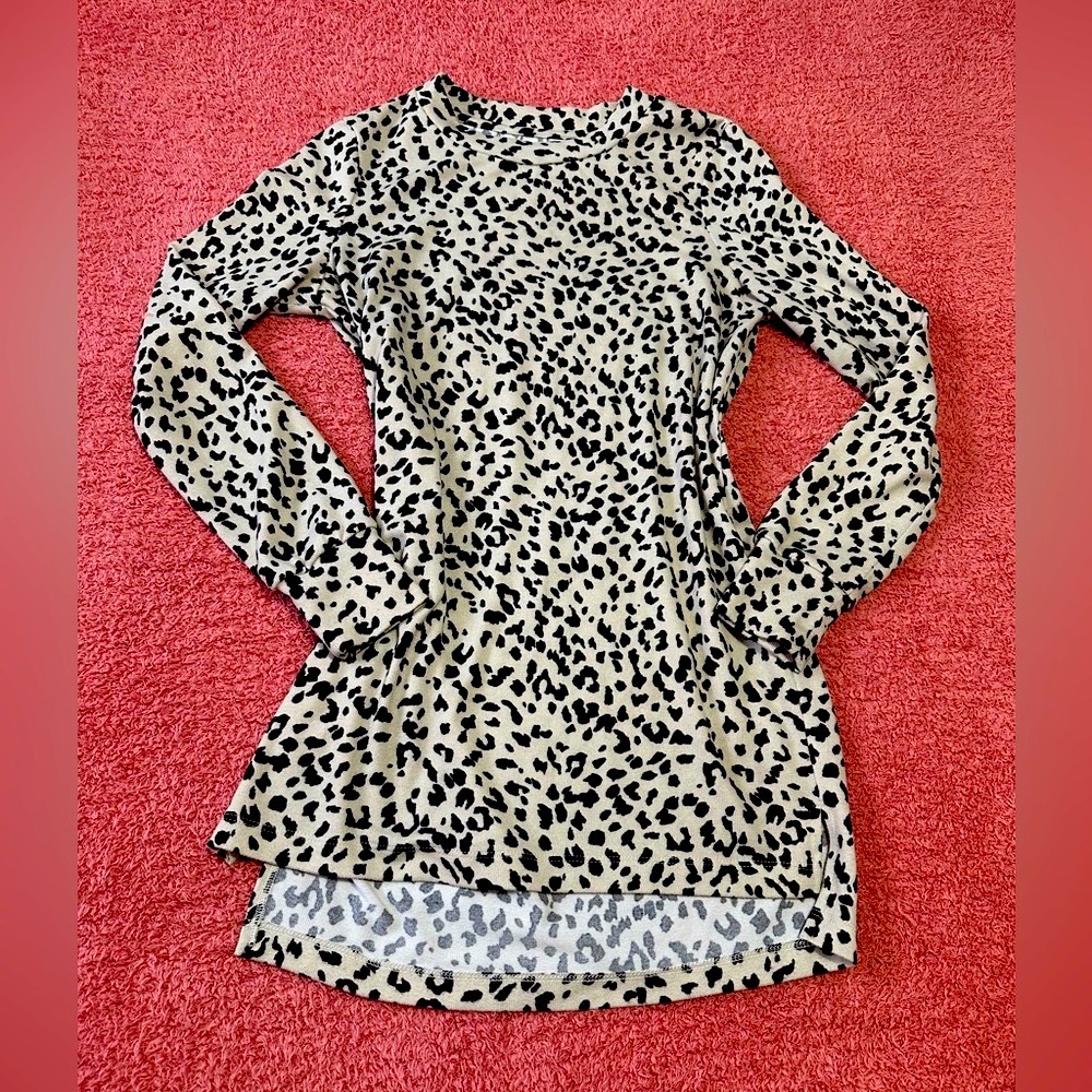Leopard Print Sweater Dress